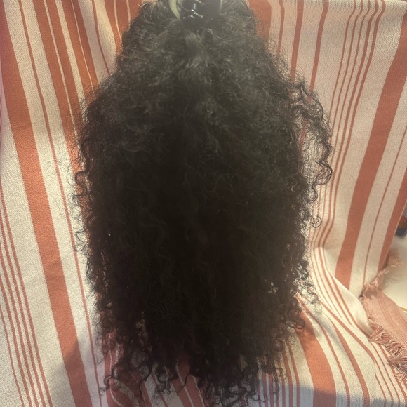 Curly Black Human Hair Wig